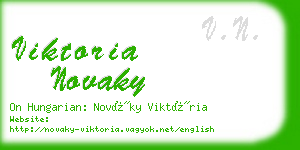 viktoria novaky business card